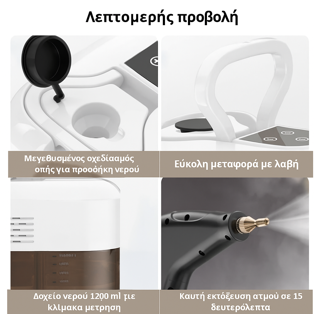 Ατμοκαθαριστής Pro – Ισχυρός Ατμός Παντού!