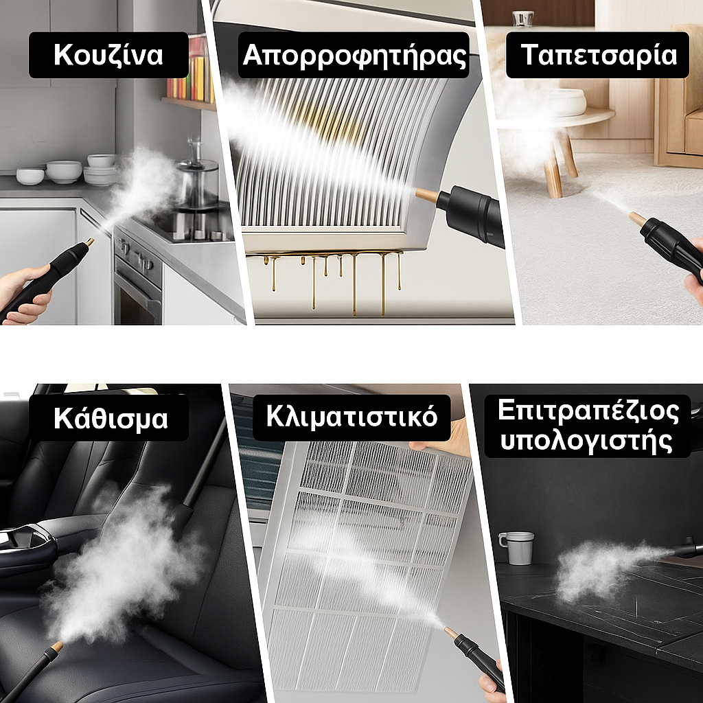 Ατμοκαθαριστής Pro – Ισχυρός Ατμός Παντού!